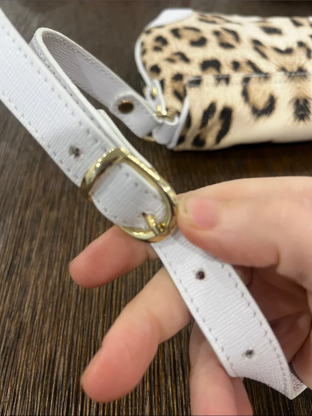 Roberto Cavalli kids Leopard Print fabric & leather Crossbody Bag NWT